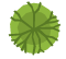 Green top-down plant icon